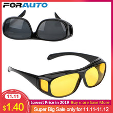 Load image into Gallery viewer, FORAUTO Night Vision Driver Goggles Unisex HD Vision Sun Glasses Car Driving Glasses UV Protection Sunglasses Eyewear