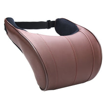 Load image into Gallery viewer, Auzan 1pcs PU Leather Auto Car Neck Pillow Memory Foam Pillows Neck Rest Seat Headrest Cushion Pad 3 Colors