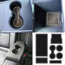 Load image into Gallery viewer, For Tesla Model 3 Accessories Car Console Wrap Mat Non-Slip Gate Slot Center Protective Cup Holder Pad White/Red/Blue DirtyProof